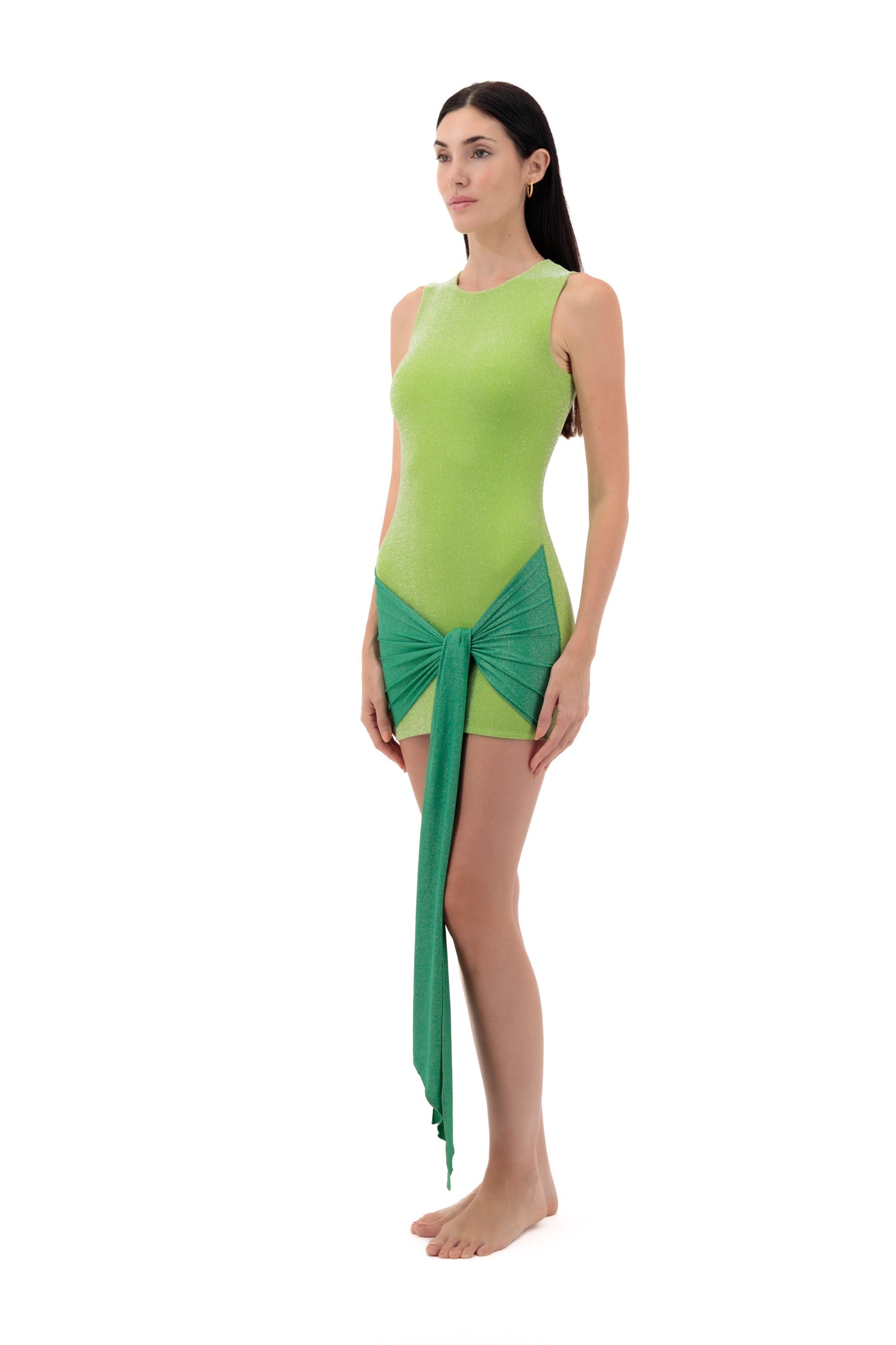 PREVENTA - Vestido "MUSE" (verde lima)